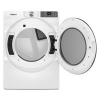 Whirlpool - 7.4 Cu. Ft. Stackable Smart Electric Dryer with Wrinkle Shield Option - White - Angle