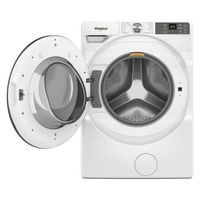 Whirlpool - 4.5 Cu Ft. High Efficiency Smart Front Load Washer with FreshFlow Vent System - White - Angle