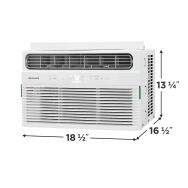 Frigidaire - 8,000 BTU 350 Sq. Ft. Smart Window Air Conditioner with Remote - White - Angle