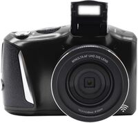 Minolta - MND55 4K Video 64.0 Megapixel Digital Camera with WiFi - Black - Angle