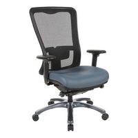 OSP Home Furnishings - ProGrid High Back Chair in Dillon - Blue - Angle