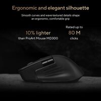 ASUS - ProArt MD301 Optical Ergonomic Mouse with Hot-Swappable Switches and SmartShift Scroll Whe... - Angle