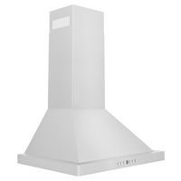 ZLINE - 24 inches - Externally Vented & Convertible - Wall Range Hood - Silver - Angle