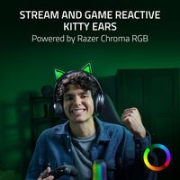 Razer - Kraken Kitty V3 Pro Wireless Over-the-Ear Gaming Headset for PC, Mac, PlayStation, Ninten... - Angle