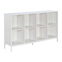 OSP Home Furnishings - Ace 8 Cube Bookcase/Storage - White - Angle