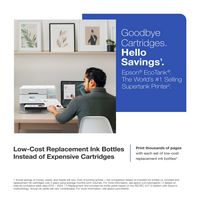 Epson - EcoTank ET-3950 Wireless All-in-One Color Supertank Inkjet Printer - White - Angle
