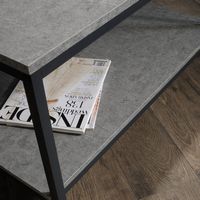 Sauder - North Avenue Concrete Coffee Table - Gray/Black - Angle