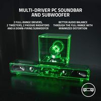 Razer - Leviathan V2 Bluetooth Gaming Speakers with RGB Lighting (2-Piece) - Black - Angle