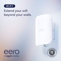 eero - Outdoor 7 Dual-Band Mesh Wi-Fi Router - White - Angle