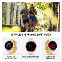 Garmin - Forerunner 570 GPS Smartwatch 42 mm Aluminum - Cloud Blue Aluminum - (2025) - Angle