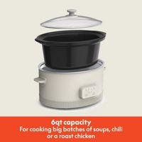 Bella - 6-qt. Programmable Slow Cooker - Oatmilk - Angle