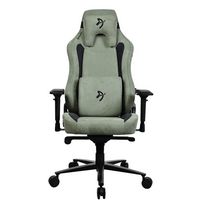 Arozzi - Vernazza Series Top-Tier Premium Supersoft Upholstery Fabric Gaming Chair - Forest - Angle