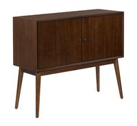 Adore Decor - Brookline Classic 2-Door Cabinet - Walnut Brown - Angle