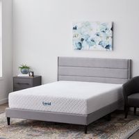 Lucid Comfort Collection - 12-inch Firm Gel Memory Foam Mattress - King - White - Angle