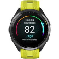 Garmin - Forerunner 965 GPS Smartwatch 47 mm Fiber-reinforced polymer - Titanium/Black - (2023) - Angle