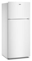 Whirlpool - 18.0 Cu. Ft. Top-Freezer Counter-Depth Refrigerator with Total Coverage Cooling - White - Angle