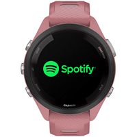 Garmin - Forerunner 265S GPS Smartwatch 42 mm Fiber-reinforced polymer - Black/Light Pink - Angle