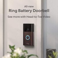 Ring - Battery Doorbell Smart Wifi Video Doorbell - Battery-Powered with Head-to-Toe Video, Live ... - Angle
