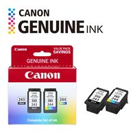 Canon - 243 / CL-244 Value Pack Standard Capacity Ink Cartridges - Black/Cyan/Magenta/Yellow - Angle