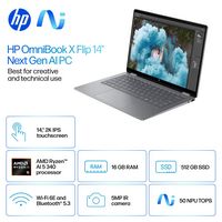 HP - OmniBook X Flip 2-in-1 - Copilot+ PC - 14