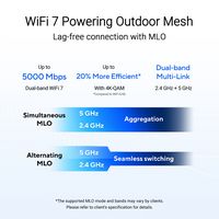 ASUS - ZenWiFi BD5 BE5000 Dual-Band Wi-Fi 7 Outdoor Router (1-pack) - White - Angle