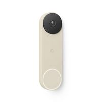 Google - Nest Wi-Fi Video Doorbell - Battery Operated - Linen - Angle