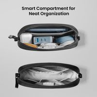 tomtoc - Light-T12 Electronic Accessory Organizer Tech Pouch Cable Bag Travel Case for Cords, Cab... - Angle