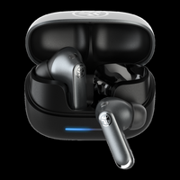 JLab - Epic Pods ANC Adaptive ANC Dual-Driver True Wireless Earbuds - Black - Angle