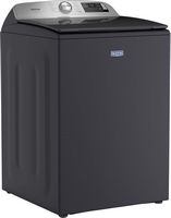 Maytag - 5.3 Cu. Ft. High-Efficiency Smart Top Load Impeller Washer with Extra Power and Sanitize... - Angle