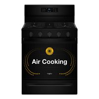 Whirlpool - 5.0 Cu. Ft. Freestanding Single Gas Range with Air Fry and Air Baking - Black - Angle
