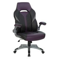 OSP Home Furnishings - Orion Gaming Chair - Purple/Black - Angle