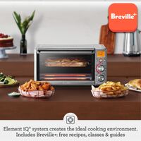 Breville - the Smart Oven Air Fryer Compact - Brushed Stainless Steel - Angle