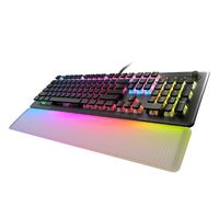 ROCCAT - Vulcan II Max Full-size Wired Keyboard with Optical Titan Switch, RGB Lighting, Aluminum... - Angle