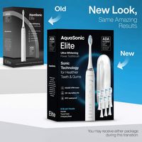 AquaSonic - Elite - Wireless Rechargeable Electric Toothbrush with Travel Case, 5 Modes, 8 Brush ... - Angle