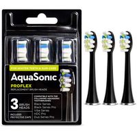 AquaSonic - ProFlex Brush Heads - 3 Pack - black - Angle