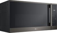 LG - 1.8 Cu. Ft. Over-the-Range Smart Microwave with Sensor Cooking and EasyClean - Black Stainle... - Angle