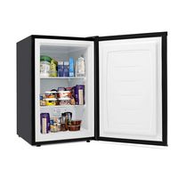 Costway - STAKOL 3 cu.ft. Compact Upright Freezer w/Single Stainless Steel Door Removable Shelves... - Angle