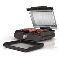 Ninja - Sizzle Countertop Indoor Grill & Griddle with Interchangeable Grill and Griddle Plates - ... - Angle