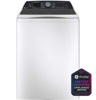 GE Profile - 5.3 Cu. Ft. High Efficiency Smart Top Load Washer with Smarter Wash Technology, Easi... - Angle