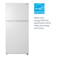 Insignia™ - 18 Cu. Ft. Top-Freezer Refrigerator with ENERGY STAR Certification - White - Angle
