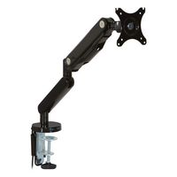 Office Star Products - Single Monitor Arm with USB - Black - Angle