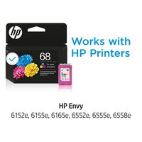 HP - 68 Standard Capacity Ink Cartridge - Tri-color - Angle