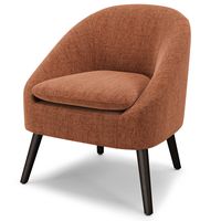 Simpli Home - Redding Accent Chair - Rust - Angle