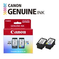 Canon - PG-245 XL / CL-246 XL 2-Pack High-Yield Ink Cartridges - Black/Cyan/Magenta/Yellow - Angle