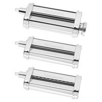 KSMPRA Pasta Roller Attachments for Most KitchenAid Stand Mixers - Stainless-Steel - Angle