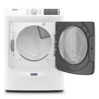 Maytag - 7.3 Cu. Ft. Stackable Gas Dryer with Extra Power Button - White - Angle