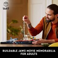 LEGO - Ideas Jaws - Diorama Kit and Shark Toy for Adults 21350 - Angle