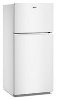 Whirlpool - 28 in. Wide 14.3 cu. ft. Top-Freezer Refrigerator with Total Coverage Cooling - White - Angle