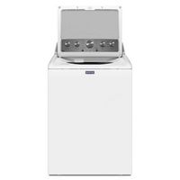 Maytag - 4.7 Cu. Ft. High Efficiency Top Load Washer with Extra Power Button - White - Angle