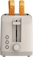 Bella - Fits-anywhere Kitchenware: 4-Slice Slim Toaster with Long Wide Slots - Oatmilk - Angle